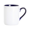 325 ml sublimation mug - with navy blue interior and handle