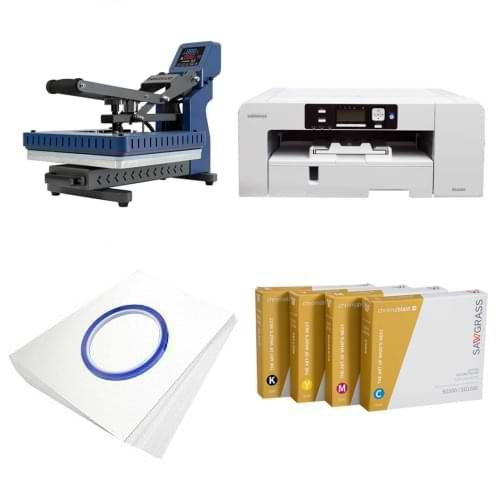 Sawgrass Virtuoso SG1000 printerikomplekt + 40 x 50 cm automaatne lameplaadipress - BPRO4050MDSCB ChromaBlast
