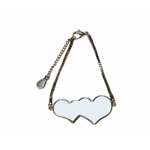 Armband twee harten Sublimatie thermische overdracht