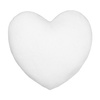 Funda de almohada de felpa corazón para sublimación - blanco