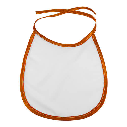 Bavoir pour bébé avec bordure orange Sublimation Transfert Thermique