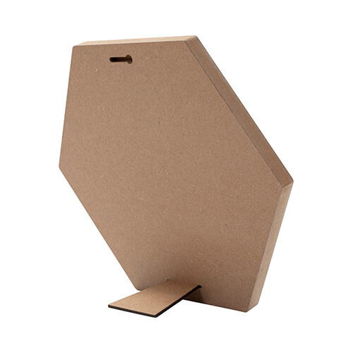Šesterokutni MDF okvir za fotografije za sublimaciju - 25,4 x 30,5 cm