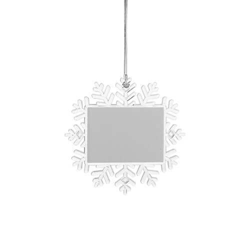 Kerstboom kerstbal - sneeuwvlok Ø 14 cm voor sublimatie