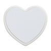 Tapa de pajita de silicona Ø 0,8 / 1 cm para sublimación - corazón blanco