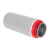 Aluminum bottle with mouthpiece 600 ml white with red cap and handle for sublimation