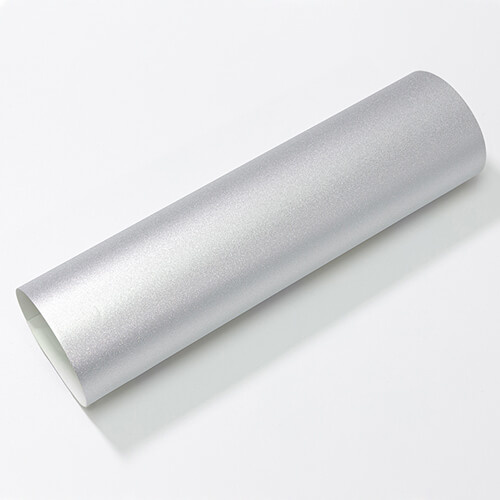 A sheet of self-adhesive foil - glossy silver