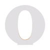 Decorative letter 25 cm made of MDF for sublimation - O