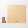 Fyrkantig fotoram i plywood för sublimering - 25,4 x 25,4 cm