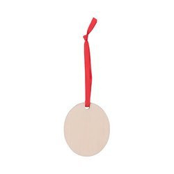 Drveni privjesak za božićno drvce za sublimaciju - ovalni