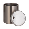 En mugg utan handtag 300 ml gjord av rostfritt stål med lock för sublimering - silver