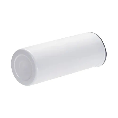 600 ml muki, jossa on halkeillut pinta sublimaatioefekti - valkoinen