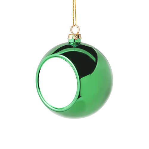 Christmas ball Ø 8 cm for sublimation - green