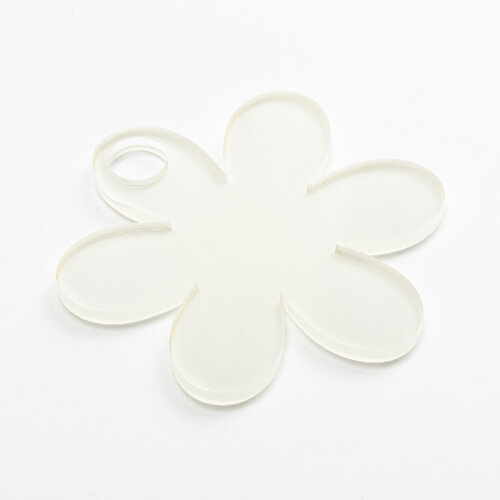 Acryl naambadge voor 1200 ml mok voor sublimatie - bloem