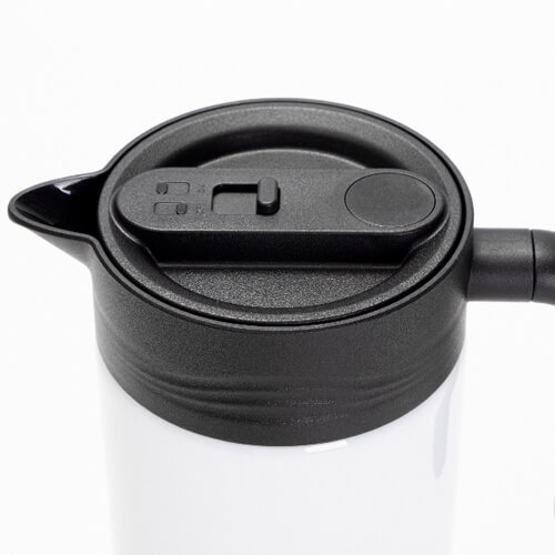 Carafe à café thermique en acier inoxydable de 1500 ml pour la sublimation - blanc