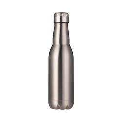 Bouteille en métal pour bière 500 ml sublimable - argenté