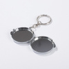 Keyring with a lockable sublimation mirror - circle