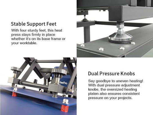 OtterPro 60 x 80 cm flatbed press with pull-out top