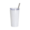 550 ml mug with leak-proof lid and straw for sublimation - white