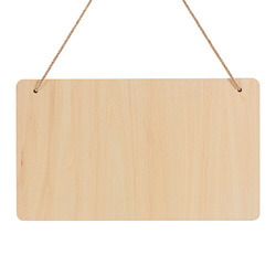 Rektangulær dørhænger i krydsfiner til sublimering