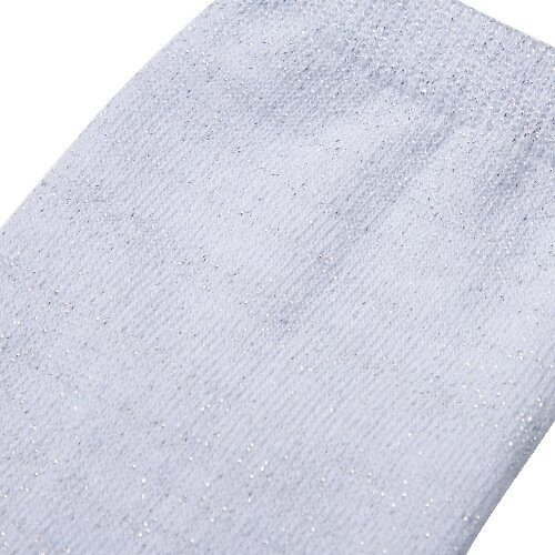 Chaussettes 30cm pour sublimation - paillettes argent