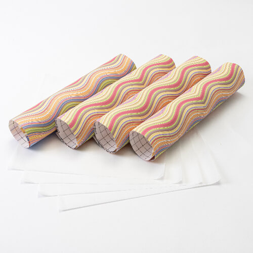 Krāsu viļņu pārneses loksne 30,5 x 30,5 cm - 4 gab.