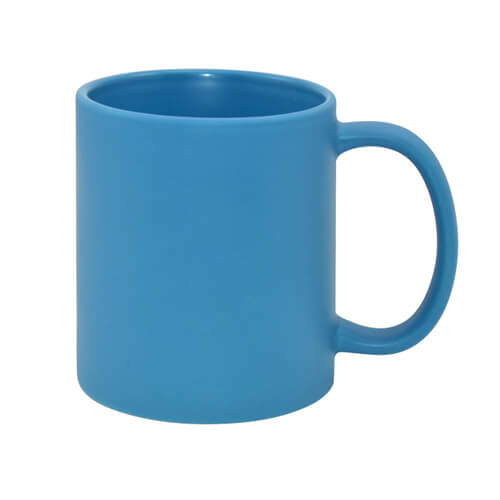 Plnofarebný hrnček - matná modrá na sublimáciu