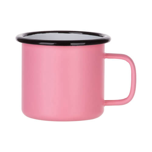 Emaljekrus 360 ml til sublimering - Mat pink