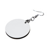 Earrings made of MDF for sublimation - circle