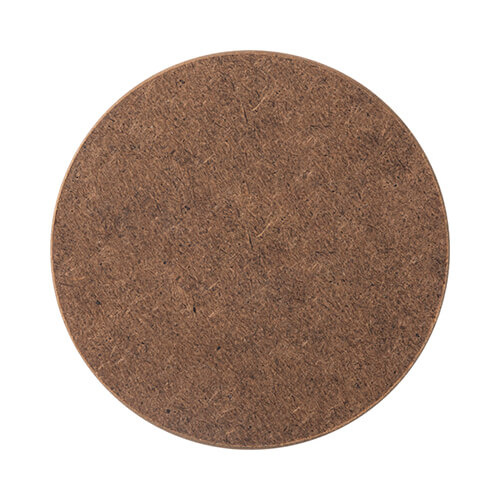 Fiberboard mug pad for sublimation - Ø 9.5 cm