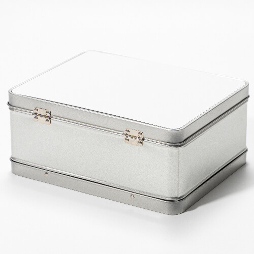 Matlåda i metall för sublimering - silver