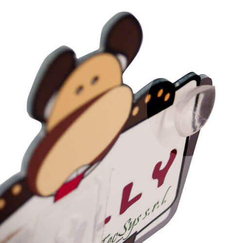 Plastic plate with suction pad for sublimation printing - Dog