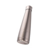 Vattenflaska - pyramidflaska för drycker 420 ml - silver