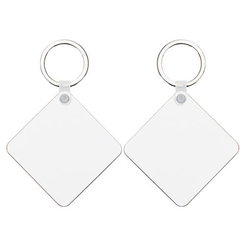 Double-sided MDF keychain for sublimation - square