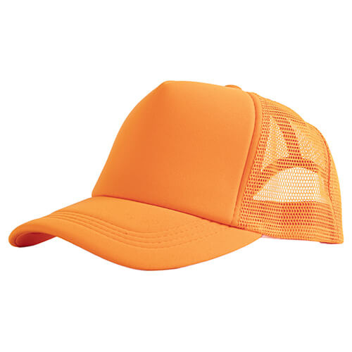 Full Color Trucker cap for adults for sublimation and thermal transfer - orange