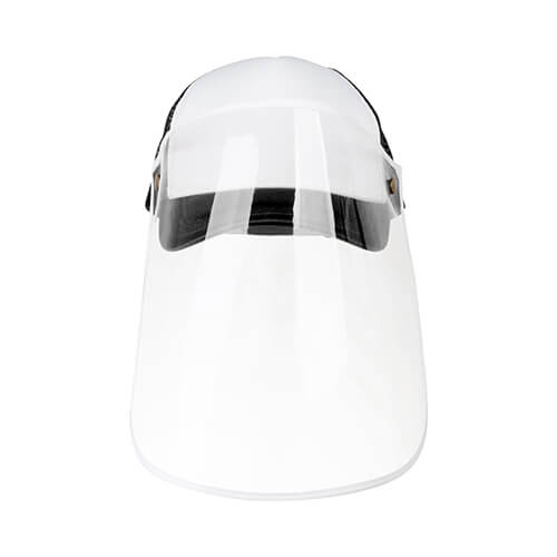 A cap for a visor for sublimation - black