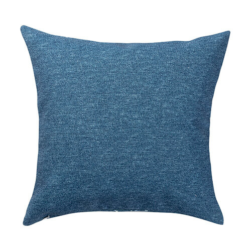 Pudebetræk i hør 40 x 40 cm Bleget Starry Denim til sublimering