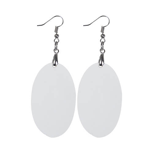 Boucles d'oreilles en MDF pour sublimation - ovale