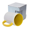 Mugg MAX 450 ml FUNNY gul med kartong KAR5 Sublimation Thermal Transfer