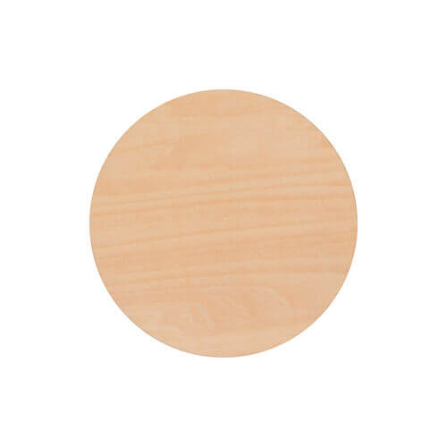 Podloga za vrčke iz vezanega lesa za sublimacijo - krog