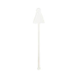 Akryylinen juomasekoitin 15 cm sublimaatiota varten - joulukuusi