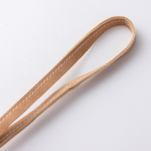 Skórzana zawieszka z paskiem na bagaż / etui na AirTag do sublimacji - brązowa