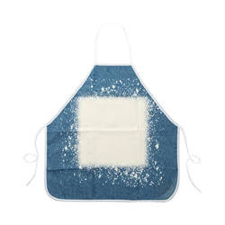 Linen apron Bleached Starry Denim for sublimation