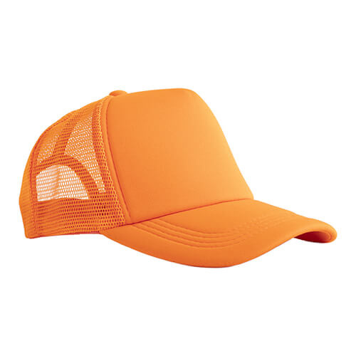 Full colour Trucker cap voor volwassenen voor sublimatie en thermotransfer - oranje