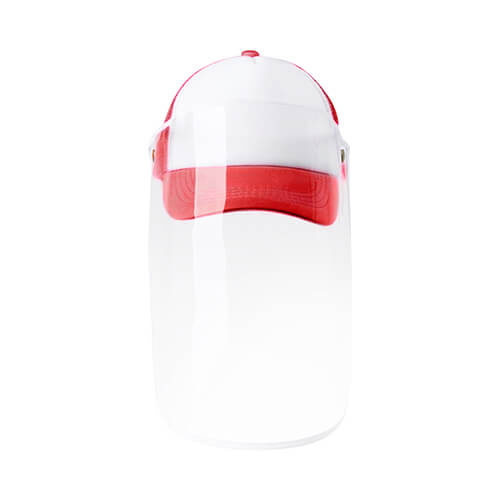 Children's sublimation visor cap - red