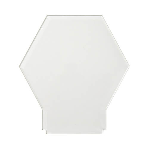 Acrylic frame for sublimation - hexagon 15 x 14 x 0.5 cm