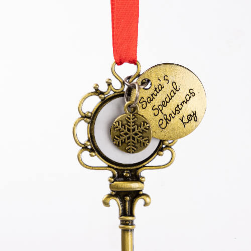 Pendentif sapin de Noël en métal pour sublimation - clé oro