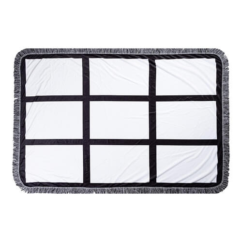 Plüss takaró 150 x 100 cm-es fotópanelekkel szublimációhoz - 9 paneltábla