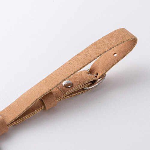 Skórzana zawieszka na bagaż / etui na AirTag do sublimacji - brązowa