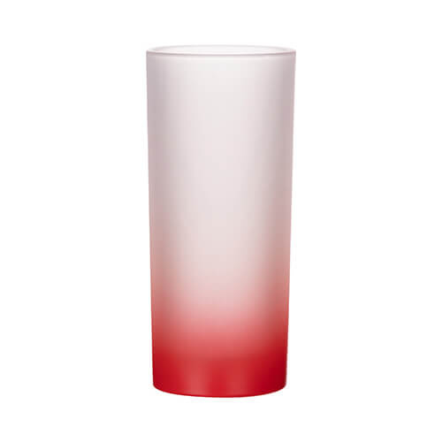 200 ml mat glas voor sublimatie - rood verloop