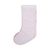 Christmas sublimation plush sock - white and red